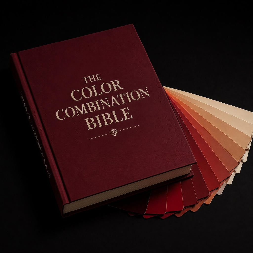 The Color Combination Bible cover with a fan of colour swatches