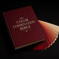 The Color Combination Bible cover with a fan of colour swatches